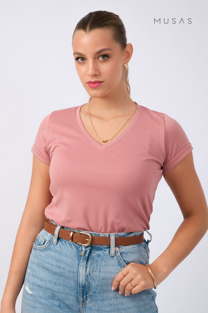 POLO ESENCIAL CLAUDIA  - MALVA