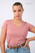 POLO ESENCIAL CLAUDIA  - MALVA