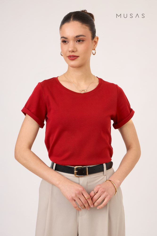 POLO ESENCIAL ALE - ROJO SCARLET