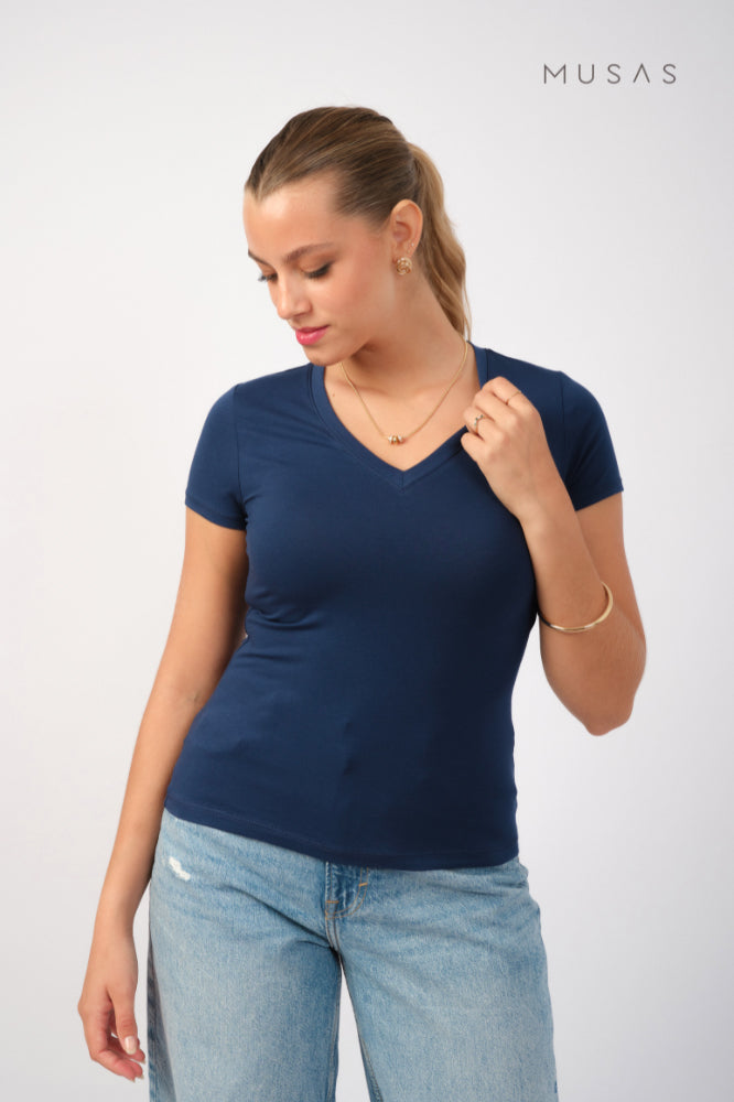 POLO PIMA EMMA - AZUL NAVY