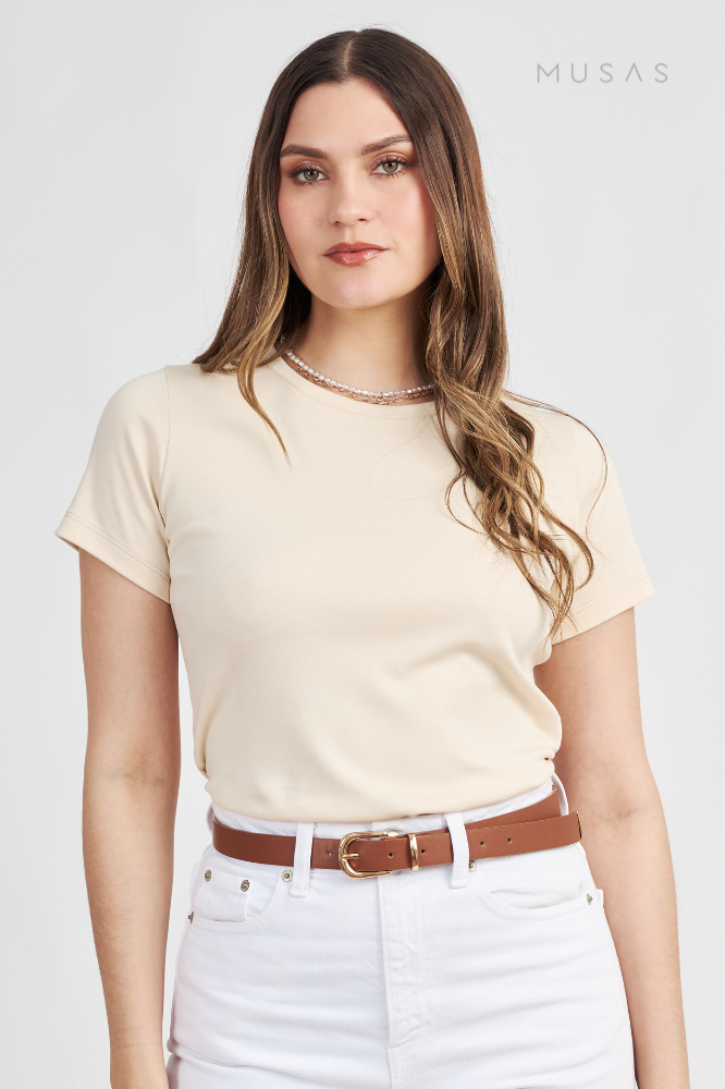 POLO ESENCIAL LUCIANA - CHAMPAGNE