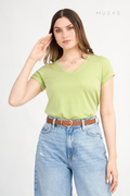 POLO ESENCIAL CLAUDIA - PISTACHO