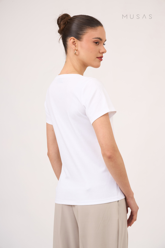 POLO ESENCIAL MICAELA - BLANCO