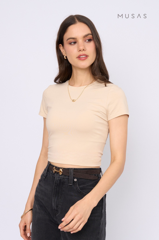 POLO PIMA PAULA - BEIGE