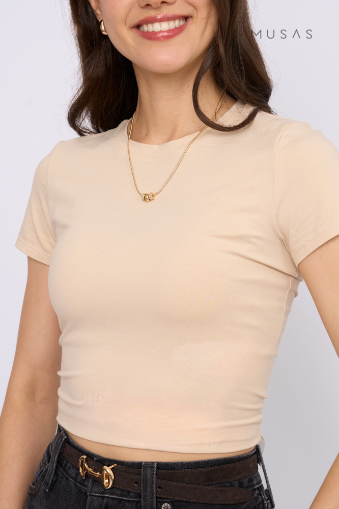 POLO PIMA PAULA - BEIGE