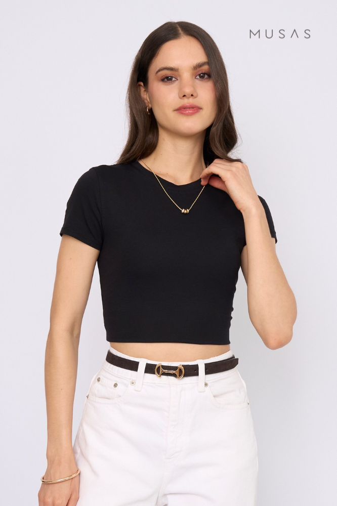 POLO PIMA PAULA - NEGRO