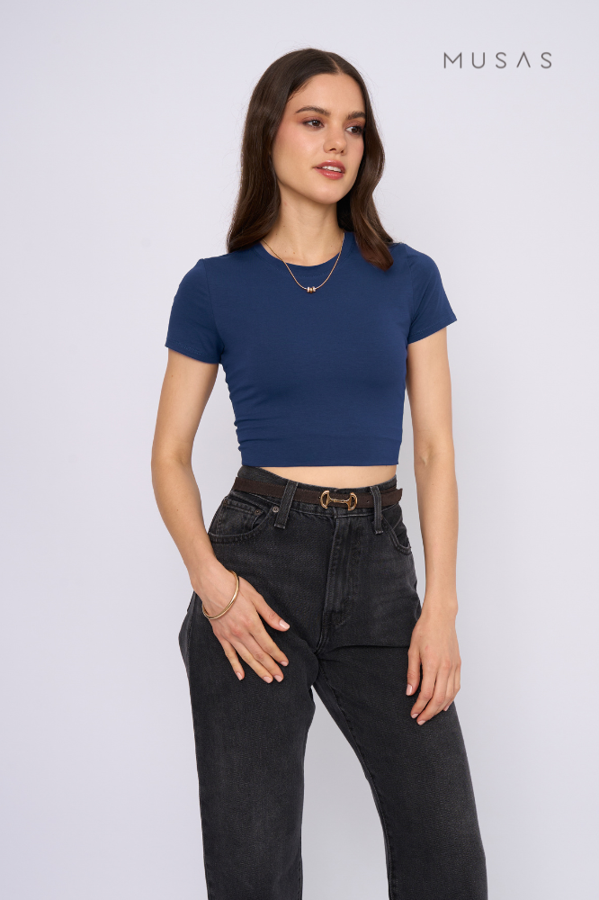 POLO PIMA PAULA - AZUL NAVY