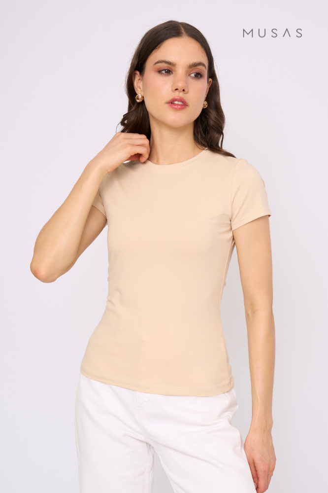 POLO PIMA GAELA - BEIGE