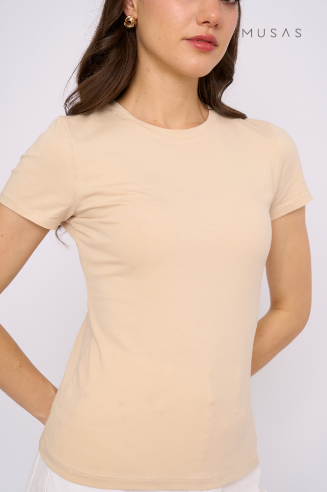 POLO PIMA GAELA - BEIGE