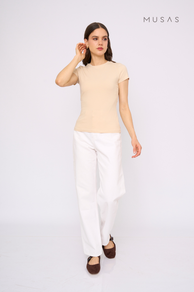POLO PIMA GAELA - BEIGE