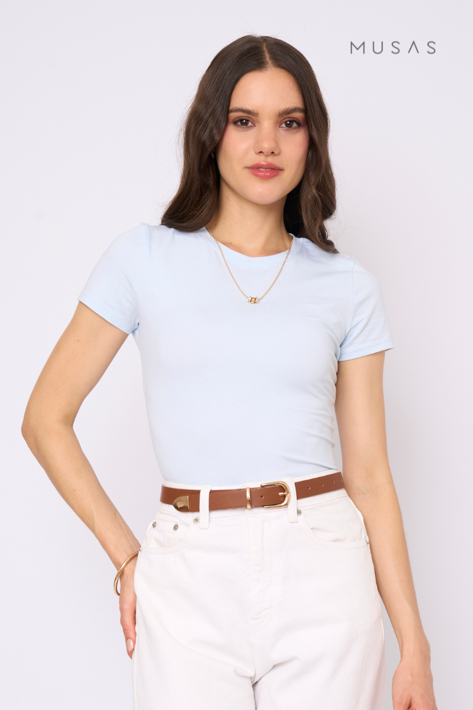 POLO PIMA GAELA - ICE BLUE