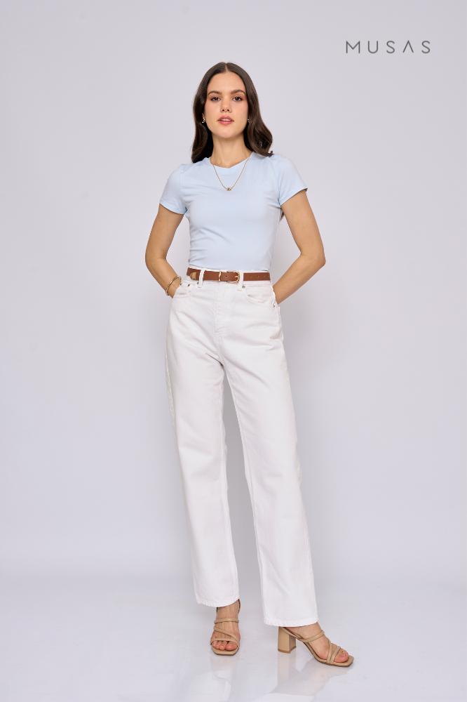 POLO PIMA GAELA - ICE BLUE
