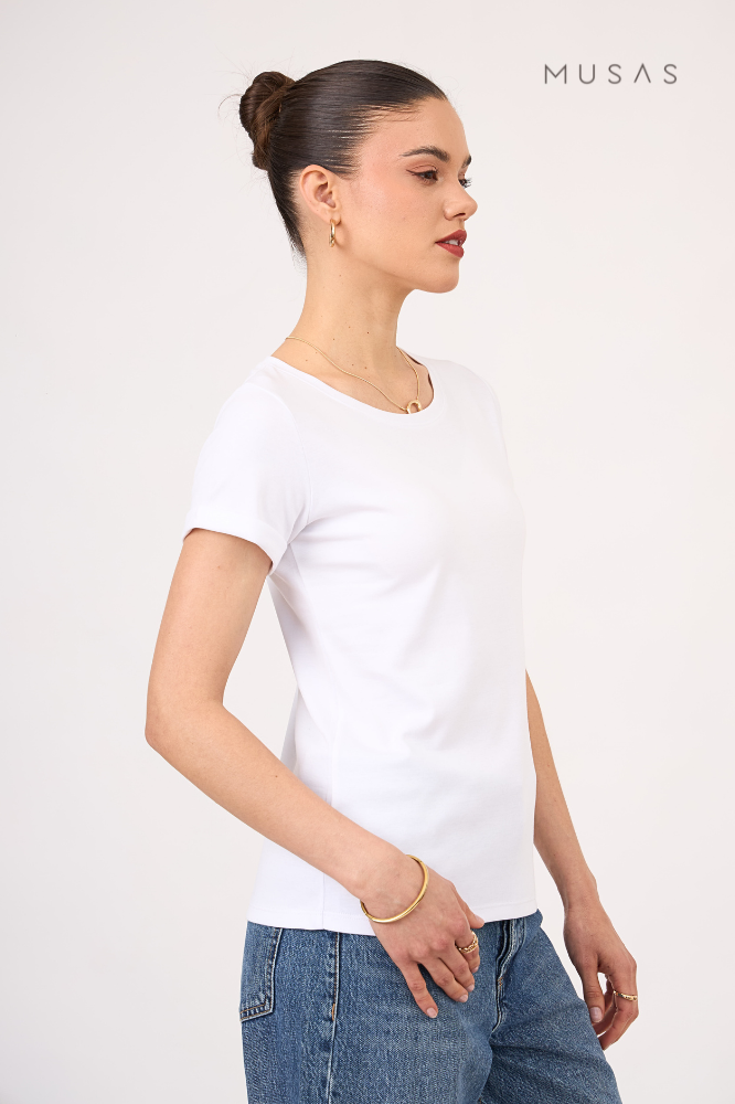 POLO ESENCIAL ALE  - BLANCO