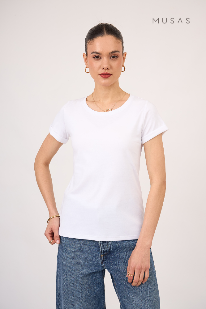 POLO ESENCIAL ALE  - BLANCO