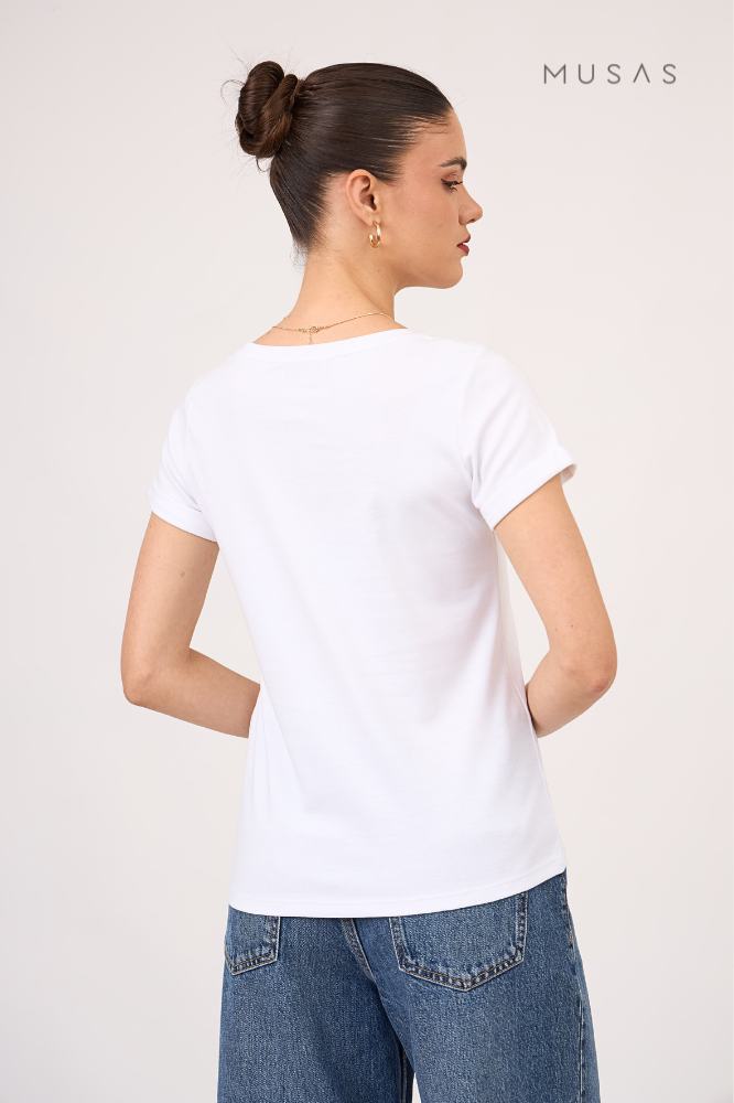 POLO ESENCIAL ALE  - BLANCO