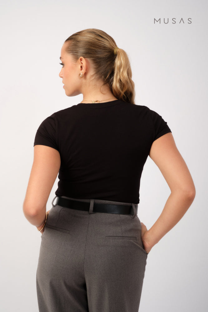POLO PIMA EMMA - NEGRO