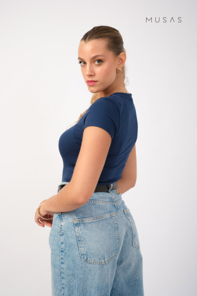 POLO PIMA EMMA - AZUL NAVY