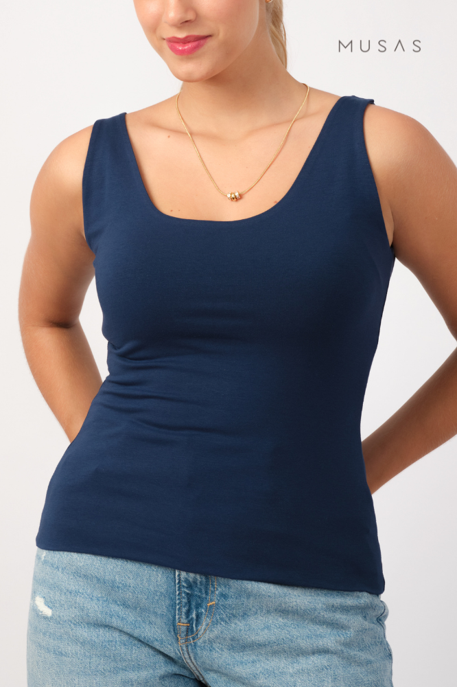 POLO PIMA ALMA - AZUL NAVY