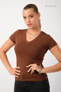 POLO PIMA EMMA - CHOCOLATE