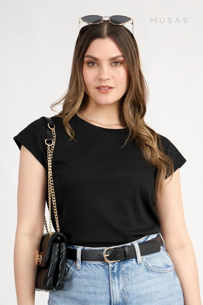 POLO ESENCIAL SELENA - NEGRO