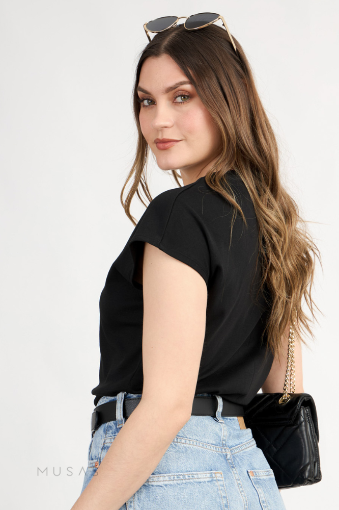 POLO ESENCIAL SELENA - NEGRO